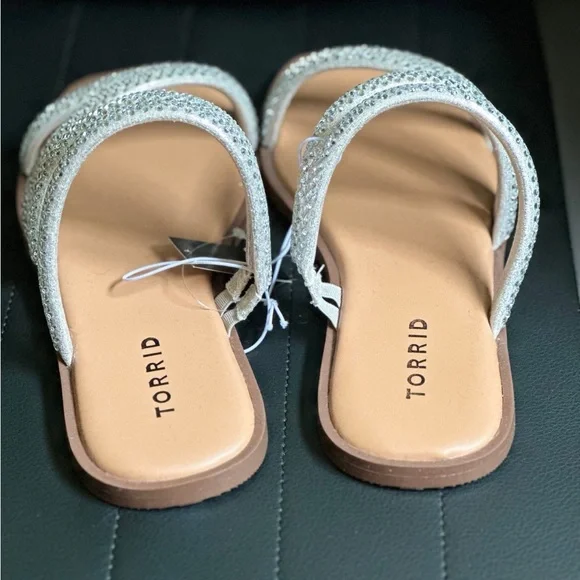 NWT Torrid Embellished Square Toe Sandal Size 8 - Picture 3 of 9